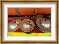 Brass cymbals at Hemis Monastery, Ladakh, India Fine Art Print