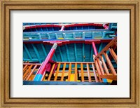 Brightly painted building detail, Shey Palace, Ladakh, India Fine Art Print
