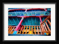 Brightly painted building detail, Shey Palace, Ladakh, India Fine Art Print