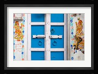 House painted blue, Udaipur, Rajasthan, India Fine Art Print