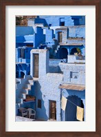 Traditional blue painted house, Jodphur, Rajasthan, India Fine Art Print