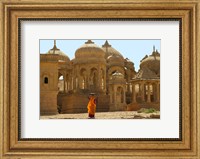 Bada Bagh with Royal Chartist and Finely Carved Ceilings, Jaisalmer, Rajasthan, India Fine Art Print