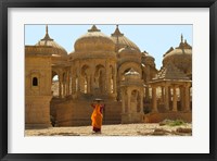 Bada Bagh with Royal Chartist and Finely Carved Ceilings, Jaisalmer, Rajasthan, India Fine Art Print