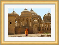 Bada Bagh with Royal Chartist and Finely Carved Ceilings, Jaisalmer, Rajasthan, India Fine Art Print