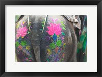 Elephant Decorated with Colorful Painting at Elephant Festival, Jaipur, Rajasthan, India Fine Art Print
