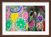 Painted Elephant, Amber Fort, India Fine Art Print