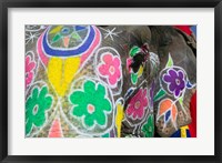 Painted Elephant, Amber Fort, India Fine Art Print