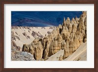 Eroded formation of mountain, Himalayas, Ladakh, India Fine Art Print