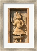 Stone carving in Hotel Prithvi Vilas Palace, Jhalawar, Rajasthan, India Fine Art Print