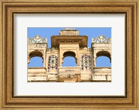 Architectual detail on City Palace, Udaipur, Rajasthan, India Fine Art Print
