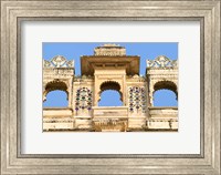 Architectual detail on City Palace, Udaipur, Rajasthan, India Fine Art Print