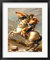 Napoleon Crossing the Alps at the St Bernard Pass Fine Art Print