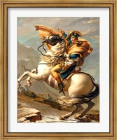 Napoleon Crossing the Alps at the St Bernard Pass Fine Art Print