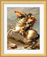 Napoleon Crossing the Alps at the St Bernard Pass Fine Art Print