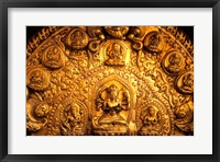 Gold Sculpture Artwork in Bali, Indonesia Fine Art Print
