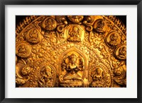 Gold Sculpture Artwork in Bali, Indonesia Fine Art Print