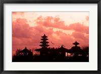Sunset at the Temple by the Sea, Tenah Lot, Bali, Indonesia Fine Art Print
