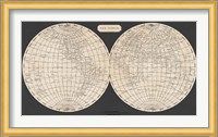 Map of the World, 1812 Fine Art Print