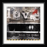 Urban Love Framed Print