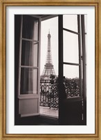 Eiffel Tower through French Doors Fine Art Print