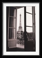 Eiffel Tower through French Doors Fine Art Print