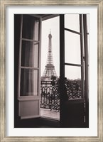 Eiffel Tower through French Doors Fine Art Print