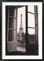 Eiffel Tower through French Doors Fine Art Print