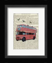 Butterfly London Bus Fine Art Print