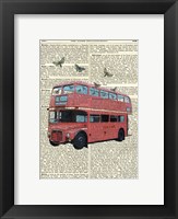 Butterfly London Bus Fine Art Print