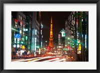 Tokyo, Japan, Tokyo Tower in Shiba Park Framed Print