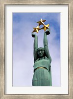 The Freedom Monument for the Latvian War of Independence, Riga, Latvia Fine Art Print