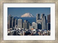 Tokyo, Shinjuku, City Skyline, Mount Fuji, Japan Fine Art Print