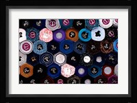 Close-up of Fabric Rolls in Akasaka District of Tokyo, Japan Fine Art Print