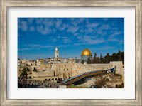 Israel, Jerusalem, Western Wall and Dome of the Rock Fine Art Print