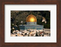 An elevated city view, Jerusalem, Israel Fine Art Print