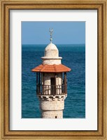 Israel, Jaffa, Al-Bahr Mosque minaret Fine Art Print