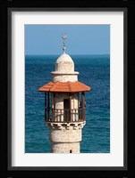 Israel, Jaffa, Al-Bahr Mosque minaret Fine Art Print