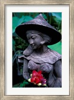 Shrine of Buddha with Flower Decoration, Bali, Indonesia Fine Art Print