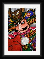Samurai, Warrior Folk Art, Takamatsu, Shikoku, Japan Fine Art Print