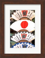 Colorful Artwork on Fans, Kyoto, Japan Fine Art Print