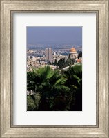 Haifa Cityscape from Bahai Dome, Israel Fine Art Print
