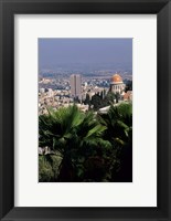 Haifa Cityscape from Bahai Dome, Israel Fine Art Print