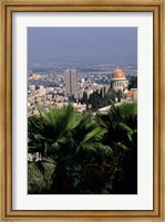 Haifa Cityscape from Bahai Dome, Israel Fine Art Print