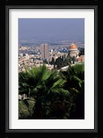 Haifa Cityscape from Bahai Dome, Israel Fine Art Print