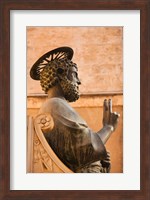 Israel, Galilee, Tiberias, St Peters Parish, Statue Fine Art Print