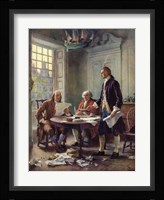 Writing the Declaration of Independence, 1776 Fine Art Print