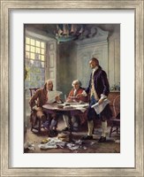 Writing the Declaration of Independence, 1776 Fine Art Print