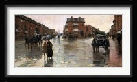 Rainy Day, Boston, 1885 Fine Art Print