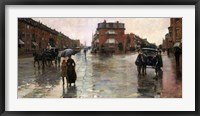 Rainy Day, Boston, 1885 Fine Art Print