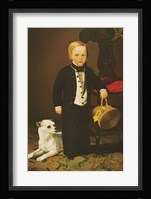 Boy with Dog Fine Art Print